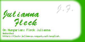 julianna fleck business card